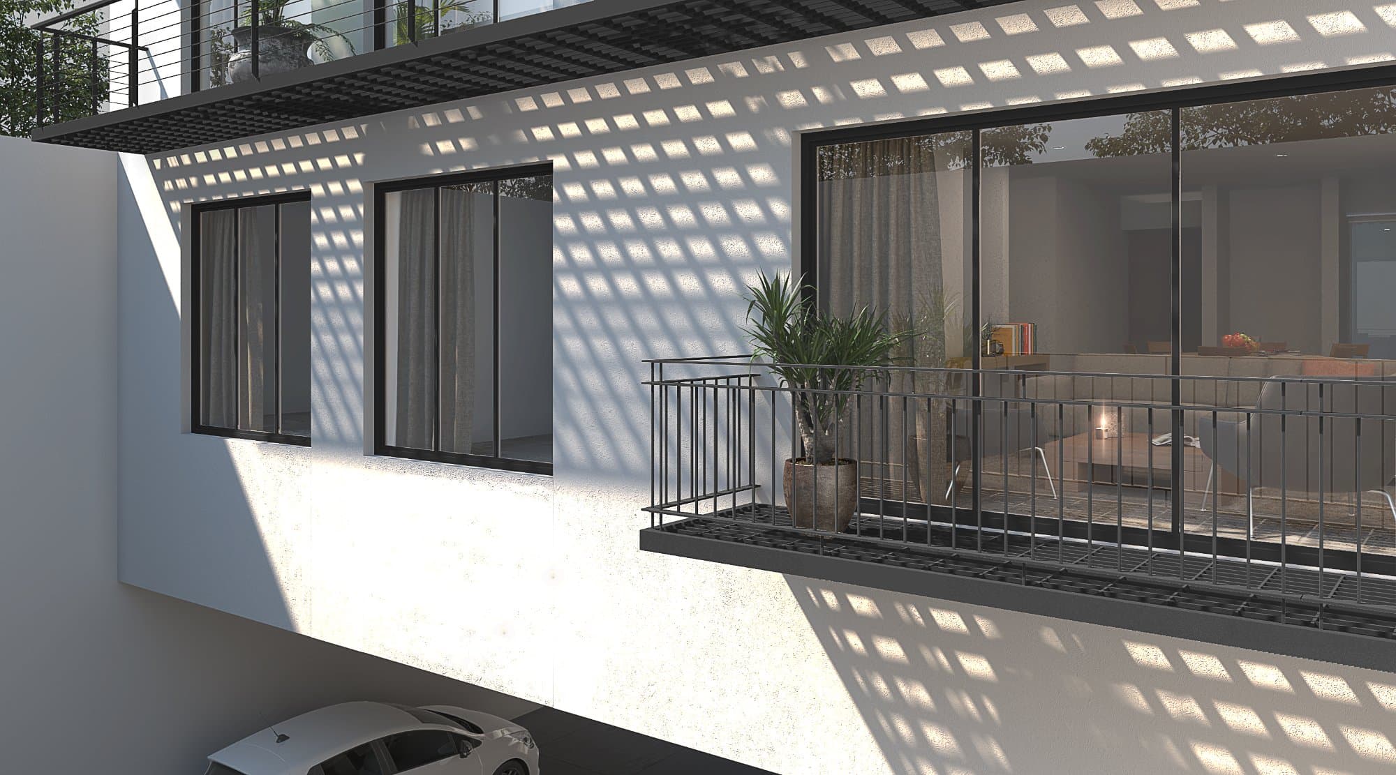 Balcón privado de un departamento en venta de Nova Popotla en Carrillo Puerto 211, colonia Popotla