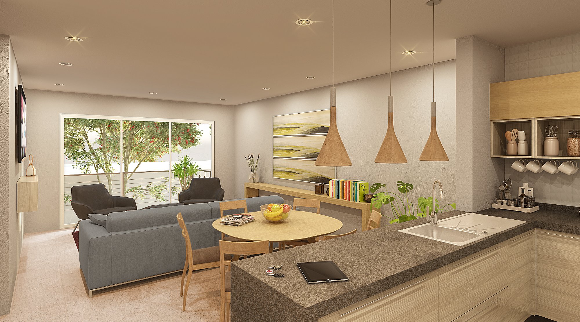 Estancia en concepto abierto